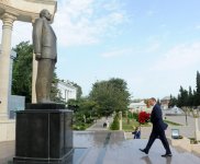 Президент Азербайджана Ильхам Алиев прибыл в Лянкяранский район (ФОТО)