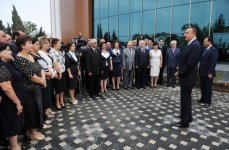 Президент Азербайджана принял участие в открытии после реконструкции Центра Гейдара Алиева в Лянкяране (ФОТО)