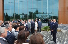 Президент Азербайджана принял участие в открытии после реконструкции Центра Гейдара Алиева в Лянкяране (ФОТО)