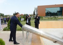 Президент Азербайджана принял участие в церемонии закладки фундамента здания Молодежного центра в Лянкяране (ФОТО)