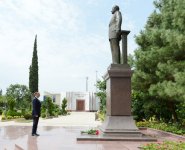 Президент Азербайджана прибыл в Джалилабадский район (ФОТО)
