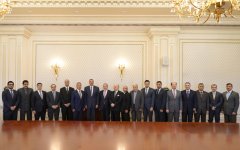 Ильхам Алиев принял послов и руководителей диппредставительств мусульманских стран в Азербайджане (ФОТО)