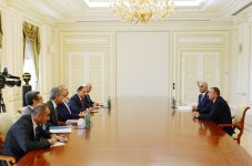 Президент Азербайджана принял делегацию, возглавляемую министром экономики Турции