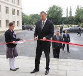 Президент Ильхам Алиев принял участие в открытии средних школ в Загатальском районе (ФОТО)