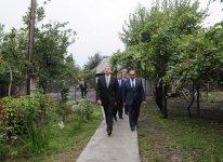 Президент Ильхам Алиев побывал в новом частном доме жителя Гахского района (ФОТО)
