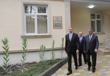 Президент Ильхам Алиев принял участие в открытии детского сада в селе Гезбарах (ФОТО)