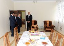 Президент Ильхам Алиев побывал в новом частном доме жителя Гахского района (ФОТО)