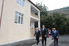 Президент Ильхам Алиев побывал в новом частном доме жителя Гахского района (ФОТО)