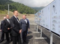 Ильхам Алиев ознакомился с ходом строительства   зимне-летнего горнолыжного комплекса "Туфан" в Габале (ФОТО)