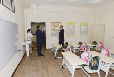 Президент Азербайджана принял участие в открытии средней школы в поселке Бюльбюля (ФОТО)