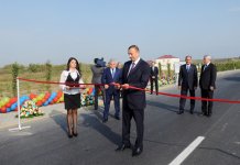 Президент Азербайджана открыл участок автомобильной дороги Евлах-Ходжалы-Лачин (ФОТО)