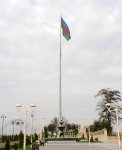 Президент Азербайджана посетил Площадь Государственного флага в Тертере (ФОТО)