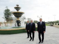 Президент Азербайджана посетил Площадь Государственного флага в Тертере (ФОТО)