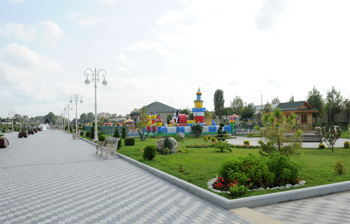 Президент Ильхам Алиев открыл Парк Героев в Барде (ФОТО)