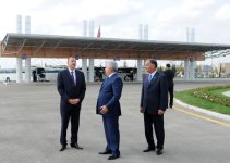 Президент Ильхам Алиев принял участие в открытии Евлахского городского автовокзального комплекса (ФОТО)
