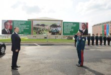 Ильхам Алиев принял участие в открытии в Евлахе новой военной части Государственной пограничной службы (ФОТО)