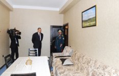 Ильхам Алиев принял участие в открытии в Евлахе новой военной части Государственной пограничной службы (ФОТО)