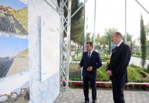 Президент Азербайджана ознакомился с ходом работ по строительству водопровода Кюллюлю-Зардаб (ФОТО)