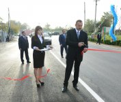 Президент Ильхам Алиев принял участие в открытии автомобильной дороги Бейляган-Кябирли-Бахарабад (ФОТО)