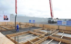 President Ilham Aliyev participates in groundbreaking ceremony for complex of water and sewerage systems of Beylagan (PHOTO)