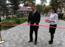 Президент Ильхам Алиев принял участие в открытии Шахматной школы в Саатлы (ФОТО)