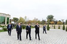 Ильхам Алиев находится с визитом в Саатлинском районе (ФОТО)