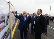 Ильхам Алиев принял участие в открытии после реконструкции моста над рекой Араз (ФОТО)