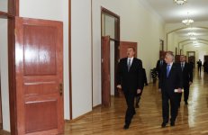 Президент Азербайджана ознакомился состоянием школы №1 в Баку после капремонта (ФОТО)