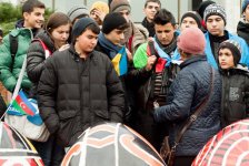 Азербайджанские участники телешоу  "Миссия - студент " в Киеве (фотосессия)