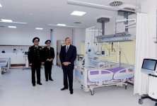Президент Азербайджана принял участие в открытии военного госпиталя МНБ (ФОТО)