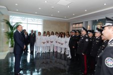 Президент Азербайджана принял участие в открытии военного госпиталя МНБ (ФОТО)