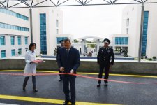 Президент Азербайджана принял участие в открытии военного госпиталя МНБ (ФОТО)