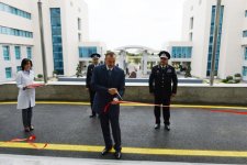Президент Азербайджана принял участие в открытии военного госпиталя МНБ (ФОТО)