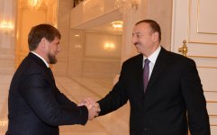 Президент Азербайджана принял главу Чеченской Республики (ФОТО)