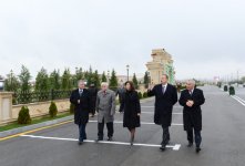 Ильхам Алиев принял участие в открытии парка Гейдара Алиева в Горадизе (ФОТО)