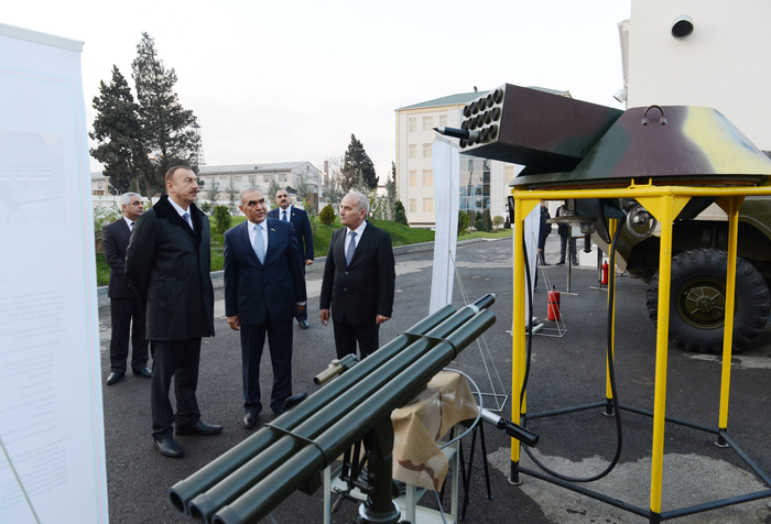 Президент Азербайджана принял участие в открытии опытно-испытательного завода миноборонпрома (ФОТО)