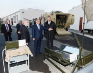 Президент Азербайджана принял участие в открытии опытно-испытательного завода миноборонпрома (ФОТО)