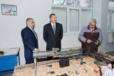 Президент Азербайджана принял участие в открытии опытно-испытательного завода миноборонпрома (ФОТО)