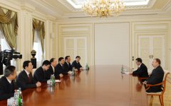 Azerbaijani President receives delegation led by Vice-Chairman of National Committee of Chinese People's Political Consultative Conference