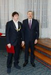 Президент Азербайджана и его супруга приняли участие в церемонии награждения спортсменов по итогам 2012 года (ФОТО)