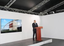 Президент Азербайджана принял участие в открытии заводов по сортировке и сжиганию твердых бытовых отходов (версия 2) (ФОТО)