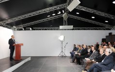 Президент Азербайджана принял участие в открытии заводов по сортировке и сжиганию твердых бытовых отходов (версия 2) (ФОТО)