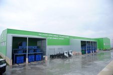 Президент Азербайджана принял участие в открытии заводов по сортировке и сжиганию твердых бытовых отходов (версия 2) (ФОТО)