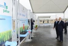 Президент Азербайджана принял участие в закладке фундамента Балаханинского промышленного парка (ФОТО)
