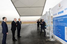 Президент Азербайджана принял участие в закладке фундамента Балаханинского промышленного парка (ФОТО)