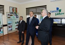 Президент Азербайджана принял участие в открытии заводов по сортировке и сжиганию твердых бытовых отходов (версия 2) (ФОТО)