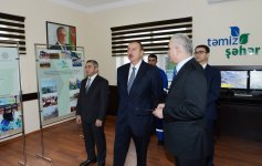Президент Азербайджана принял участие в открытии заводов по сортировке и сжиганию твердых бытовых отходов (версия 2) (ФОТО)