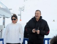 Президент Азербайджана и его супруга приняли участие в открытии отеля «Гая», входящего в Шахдагский зимне-летний туристический комплекс (ФОТО)