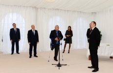 Президент Азербайджана и его супруга приняли участие в церемонии сдачи в эксплуатацию дома для инвалидов и семей шехидов в Сумгайыте (ФОТО)