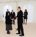 Президент Азербайджана и его супруга приняли участие в церемонии сдачи в эксплуатацию дома для инвалидов и семей шехидов в Сумгайыте (ФОТО)